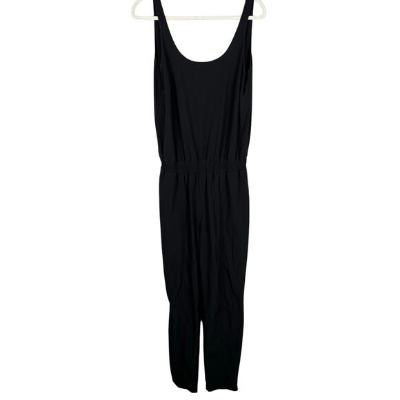Athleta Roaming Romper Black Women's Size 10 Athleisure - Picture 1 of 10